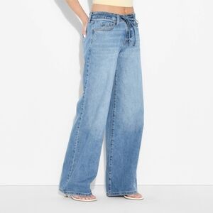 Women's Low-Rise Baggy Jeans - Wild Fable Light Wash 6 Long